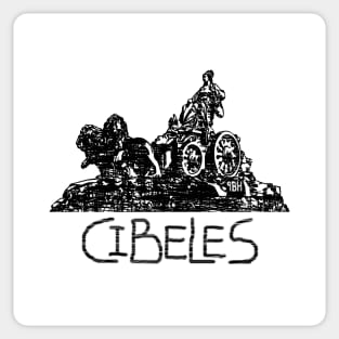 Cibeles Madrid - World Cities Series by 9BH Sticker